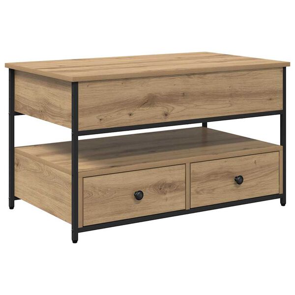 vidaXL Coffee Table Artisan Oak 85 x 50 x 50 cm Engineered Wood