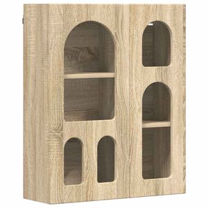 vidaXL Hanging Cabinet with Shelf ELST Sonoma Oak 59 x 20 x 71.5 cm