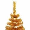 vidaXL Christmas Tree with 300 LEDs with Stand Gold 240 cm PET