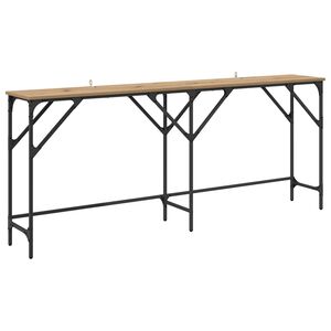 vidaXL Console Table Artisan Oak 180 x 30 x 75 cm Engineered Wood