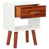 vidaXL Bedside Cabinet Solid Acacia Wood 40x30x57 cm