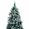 vidaXL Artificial Christmas Tree with 300 LEDs with Stand Green 210 cm