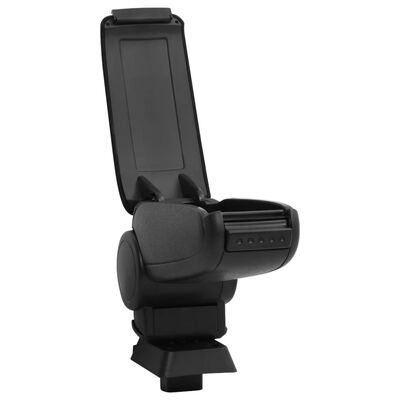 vidaXL Car Armrest Black 12x33x(24-42) cm ABS