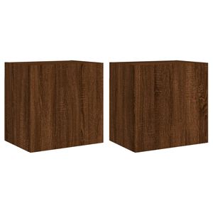 vidaXL TV Wall Cabinets 2 pcs Brown Oak 40,5x30x40 cm Engineered Wood