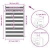 vidaXL Zebra blind 50.9x100 cm Fabric Width 46.7 cm white