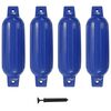 vidaXL Boat Fenders 4 pcs Blue 41x11.5 cm PVC