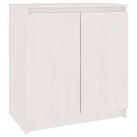 vidaXL Side Cabinet White 60x36x65 cm Solid Pinewood