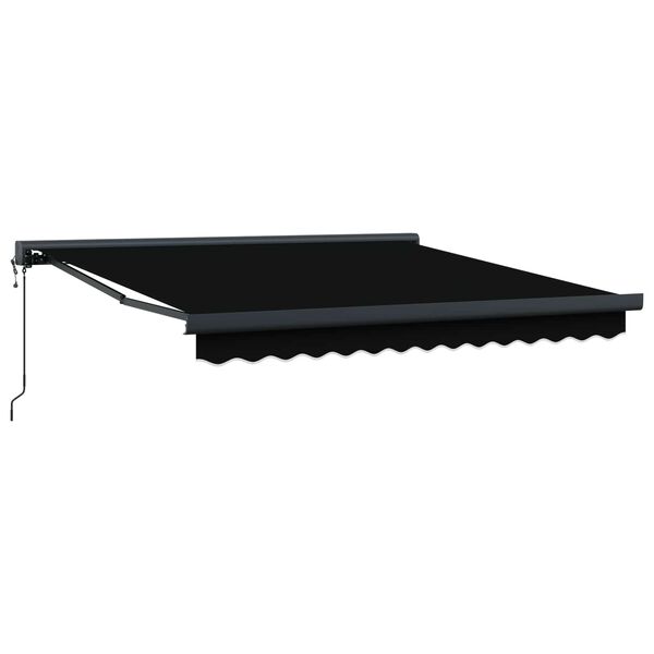 vidaXL Awning Black 300 x 250 x 165 cm Polyester and Aluminium