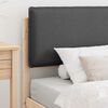 vidaXL Bed Frame with Upholstered Headboard Dark Grey 75 x 190 cm