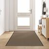 vidaXL Doormat Beige and Black 120 x 350 cm Polypropylene and vinyl