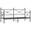 vidaXL Day Bed without Mattress Black 75x190 cm Steel