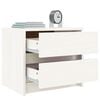 vidaXL Bedside Cabinets 2 pcs White 40x31x35.5 cm Solid Wood Pine