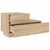 vidaXL Bedside Cabinet with LED Lights Sonoma Oak 70x36x40.5 cm