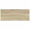 vidaXL Floating Wall Shelves 4 pcs Oak and White 60x23.5x3.8 cm MDF