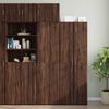 vidaXL Slim Storage Cabinet Brown Oak 50x42.5x225 cm Engineered Wood