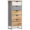 vidaXL Drawer Cabinet 45x30x105 cm Solid Mango Wood