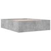vidaXL Bed Frame without Mattress Concrete Grey 150x200 cm King Size