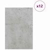 vidaXL Decor Panels 12 pcs Concrete Grey 40 x 60 x 0.27 cm
