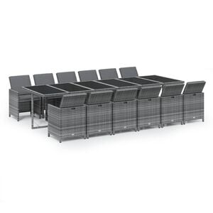 vidaXL Garden Dining Set | Grey