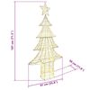 vidaXL Christmas Tree with 240 LEDs Warm white 180 cm PET