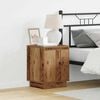 vidaXL Bedside Cabinet Old Wood 39 x 34.5 x 50 cm Engineered wood
