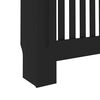 vidaXL Radiator Cover Black 112x19x81.5 cm MDF