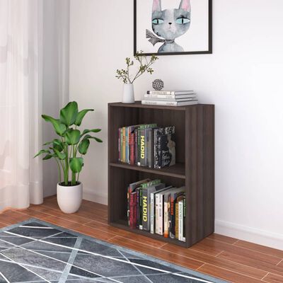 vidaXL Bookshelf Engineered Wood 60x31x78 cm Grey Sonoma Oak
