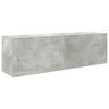 vidaXL Bathroom Wall Cabinet Concrete Grey 100x25x30 cm Engineered Wood