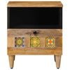 vidaXL Bedside Cabinet Natural 40 x 33 x 46 cm Solid Mango Wood