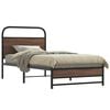 vidaXL Bed Frame without Mattress 90x200 cm Brown Oak Engineered Wood