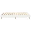 vidaXL Bed Frame No Mattress White 150x200 cm King Size Engineered Wood