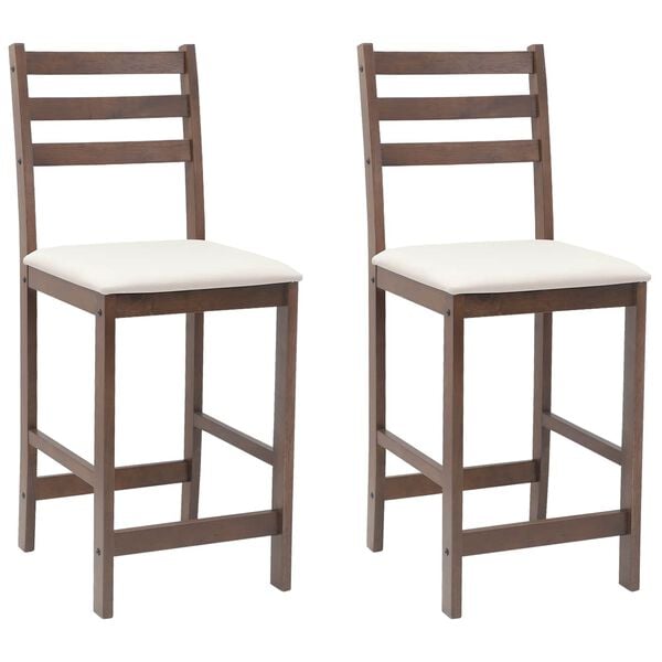 vidaXL Dining Chairs 2 pcs Light Brown 40 x 47.5 x 99.5 cm