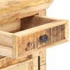 vidaXL Bed Cabinet 40x30x50 cm Solid Mango Wood and Natural Cane