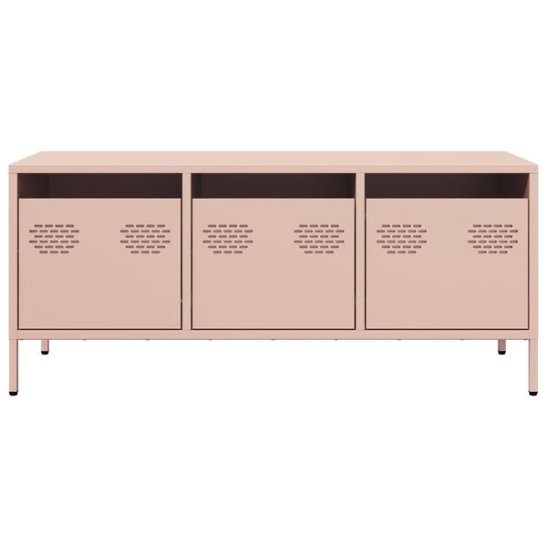 vidaXL TV Cabinet Pink 101.5x39x43.5 cm Cold-rolled Steel