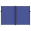 vidaXL Retractable Side Awning Blue 220x1000 cm