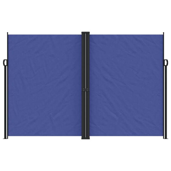 vidaXL Retractable Side Awning Blue 220x1000 cm