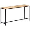 vidaXL Console Table 140x35x76 cm Solid Rough Mango Wood