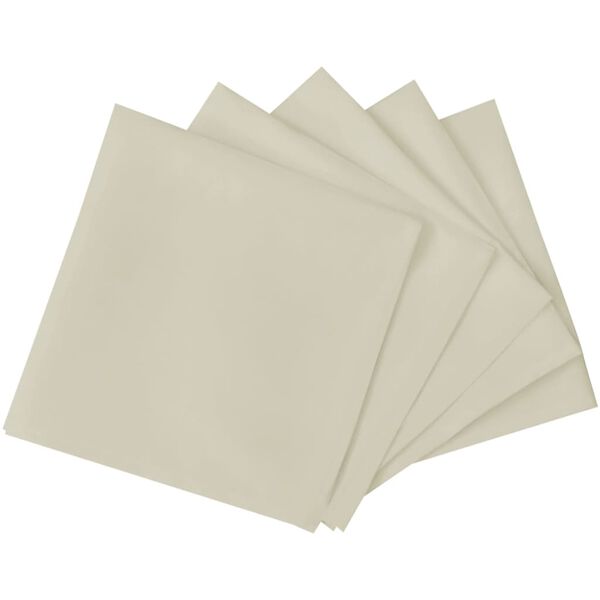 vidaXL Dinner Napkins 10 pcs Cream 50x50 cm