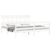 vidaXL Bed Frame without Mattress White 200x200 cm Solid Wood