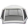 vidaXL Pool Tent with Removable Fly & Mesh Walls Grey 618x532 cm
