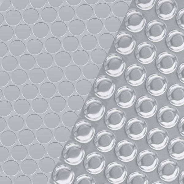 vidaXL Pool Cover Silver 381 cm PE