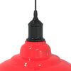 vidaXL Pendant Lamp Height Adjustable E27 Gloss Red &Oslash; 31 cm Metal