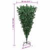 vidaXL Upside-down Artificial Christmas Tree with Stand Green 180 cm