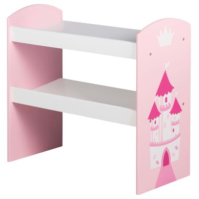 roba Toy Storage Unit Crown Pink 63.5x30x60 cm MDF