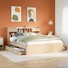 vidaXL Bookcase Bed without Mattress 180x200 cm Super King Solid Wood Pine