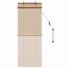 vidaXL Roller Blind with Curtains Manual Brown 60 x 160 cm Bamboo