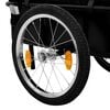 vidaXL Bike Trailer/Hand Wagon 155x60x83 cm Steel Black