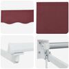 vidaXL Manual Retractable Awning Burgundy 2.5 x 2 m