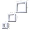 vidaXL Wall Cube Shelves 6 pcs White