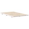 vidaXL Floor Bed Frame White 120 x190 cm Solid pine wood